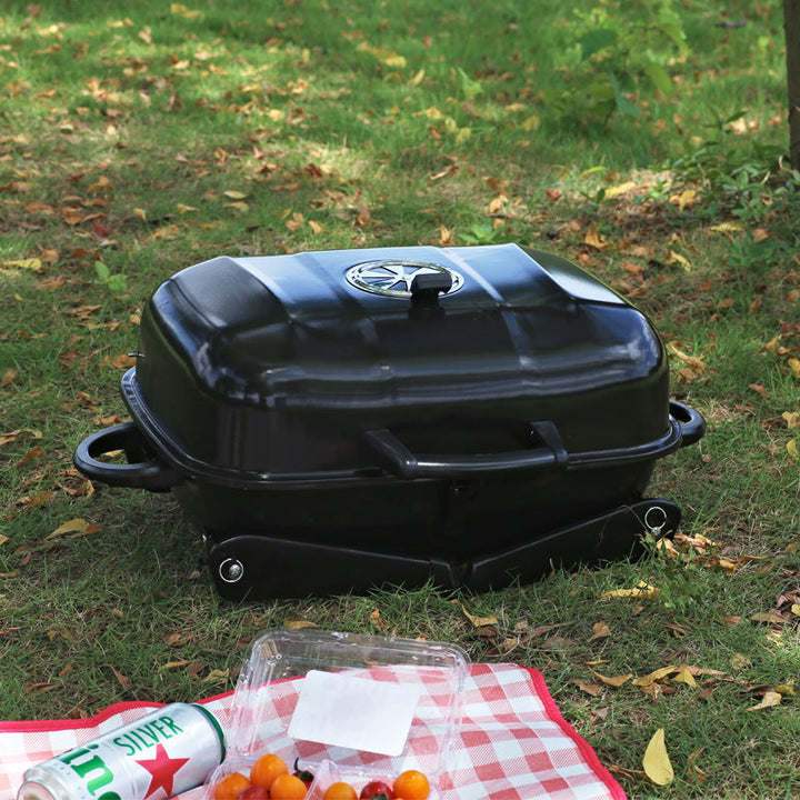 Discover the Joy of Outdoor Cooking with Our Portable Foldable Small Hamburger Barbecue Grill