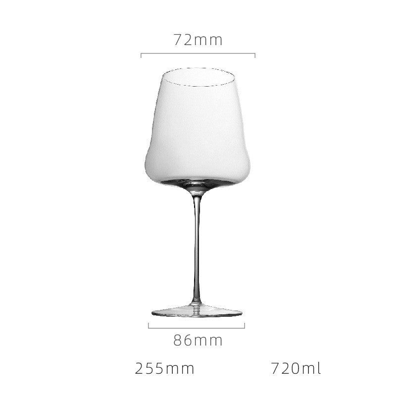 Handmade Ultra-Thin Crystal Bordeaux Glass Elegant Stemware