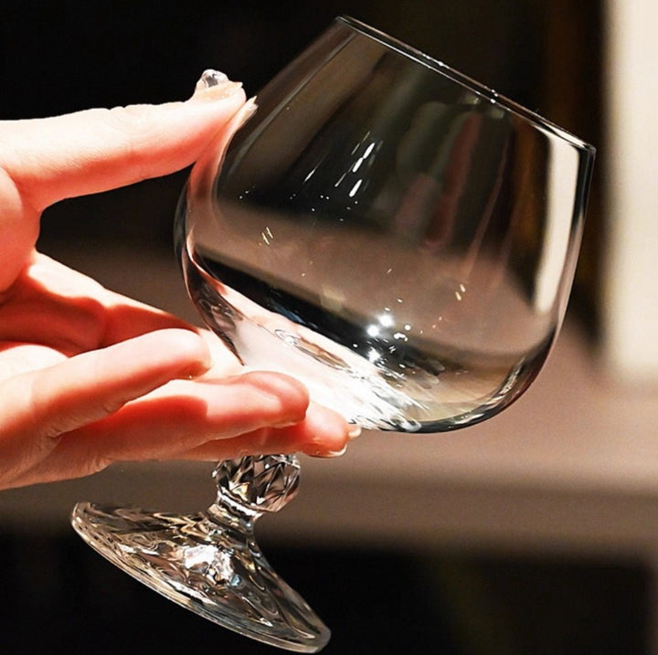 Elegant Crystal Brandy Glass Stemware Goblet
