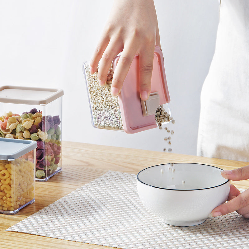 Transparent Plastic Kitchen Storage Box Container