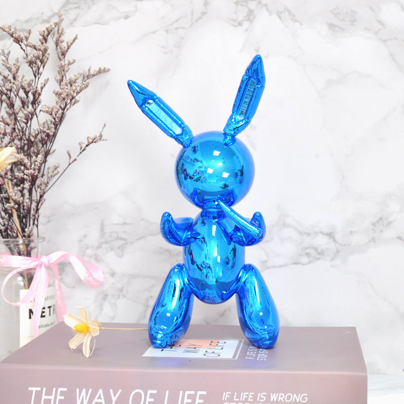 Balloon Rabbit Home Decorative Ornament Figurine