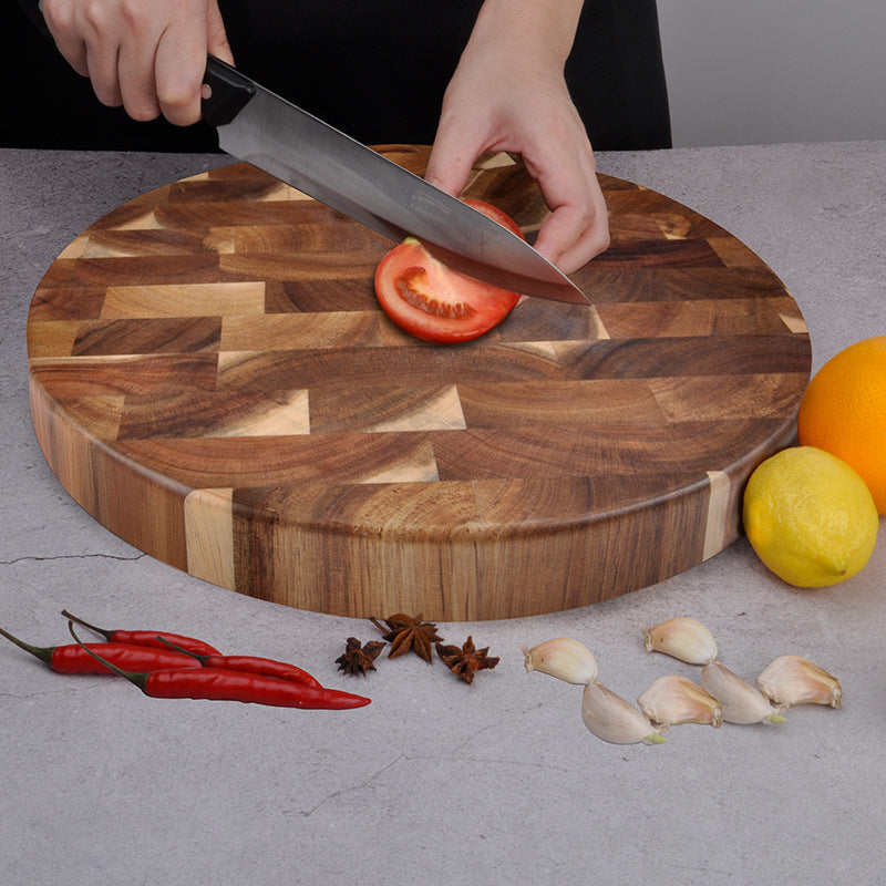 Solid Wood Spliced Cutting Board Kitchen Chopping Board Durable Board