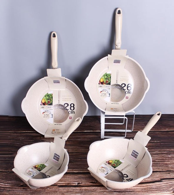 Small Deep Nonstick Frying Pan Household Wok Cooking Pot
