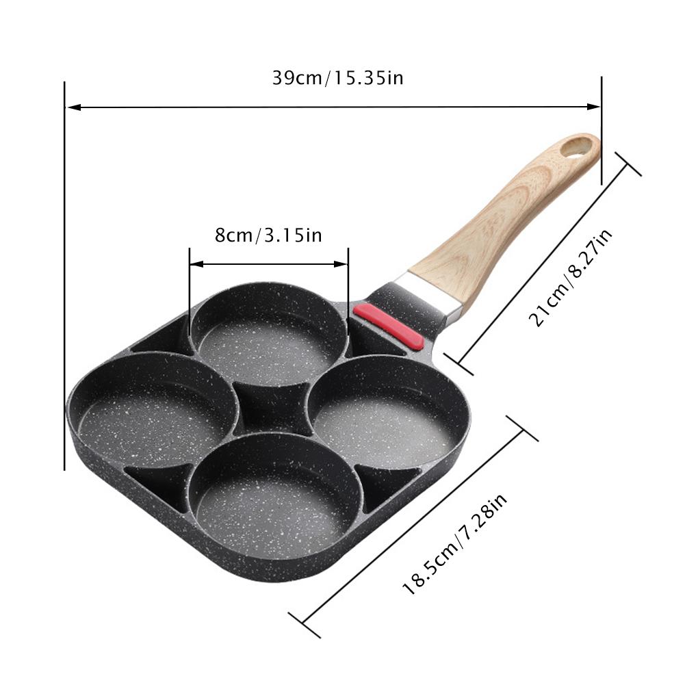 Small Multi-Function Egg Burger Omelette Frying Pan Household Skillet
