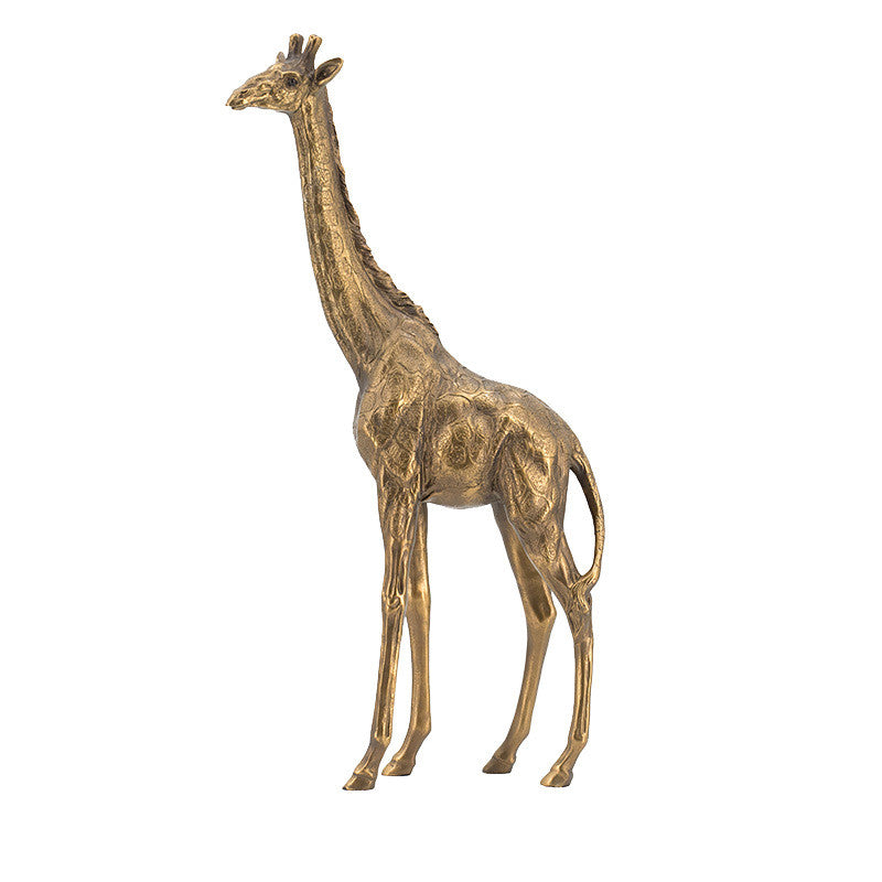 Giraffe Sculpture Ornaments TV Cabinet Study Room Decor