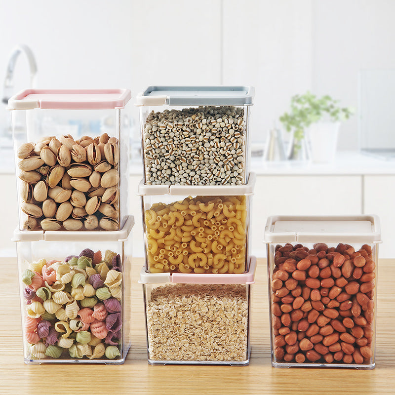 Transparent Plastic Kitchen Storage Box Container