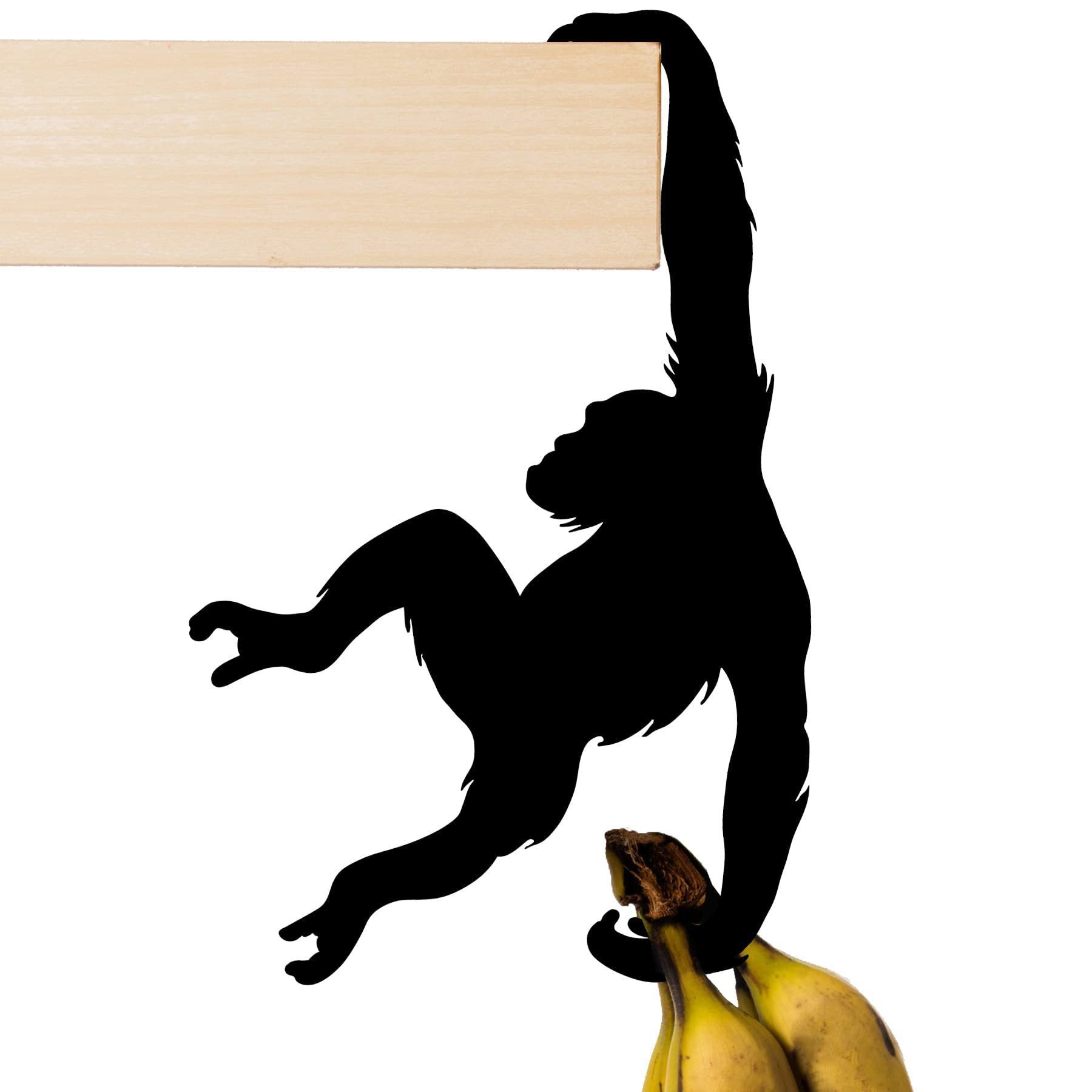 Wooden Monkey Wall Hook Living Room Kitchen Organizer