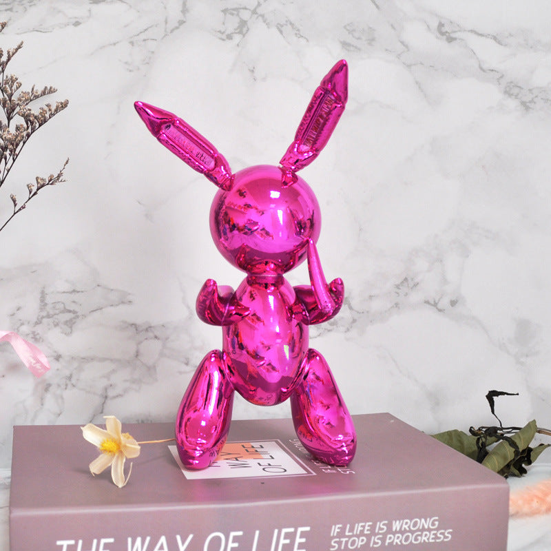 Balloon Rabbit Home Decorative Ornament Figurine