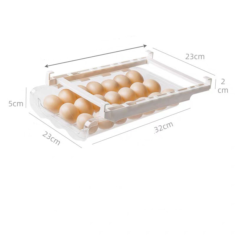 Adjustable Refrigerator Storage Rack Pull-Out Drawer Organizer
