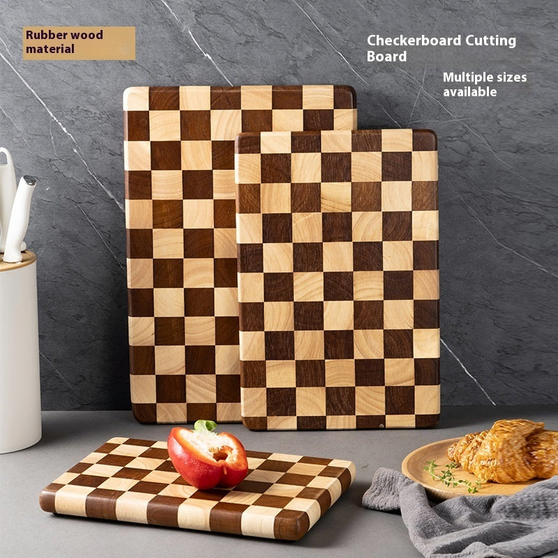 Thickened Solid Wood Rubber Wood Cutting Board Household Kitchen Board