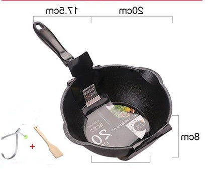 Small Deep Nonstick Frying Pan Household Wok Cooking Pot