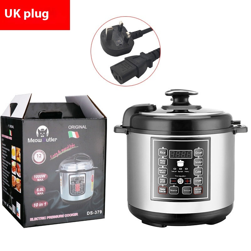 5L Multi-Function Pressure Rice Cooker With Timer Household