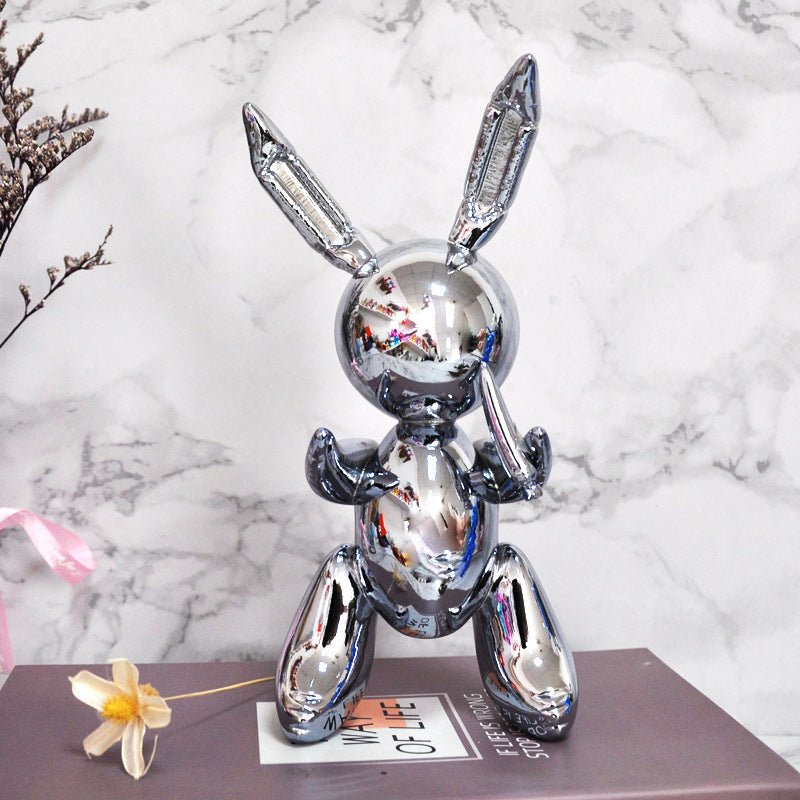 Balloon Rabbit Home Decorative Ornament Figurine