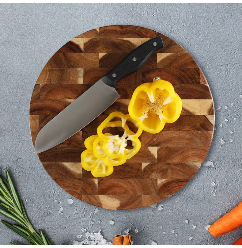 Solid Wood Spliced Cutting Board Kitchen Chopping Board Durable Board