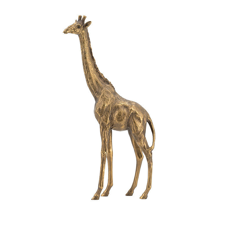 Giraffe Sculpture Ornaments TV Cabinet Study Room Decor