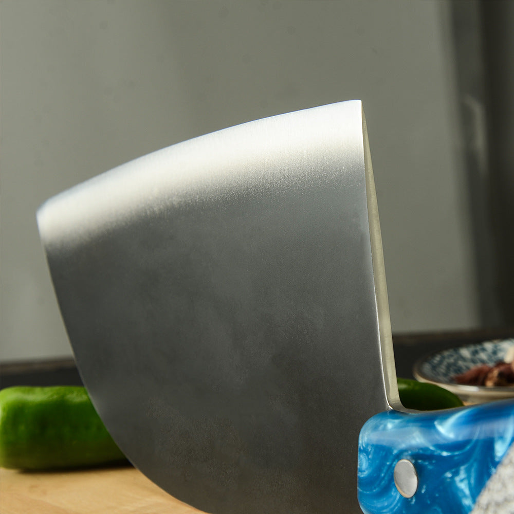 Forged Stainless Steel Blue Handle Kitchen Knife Set