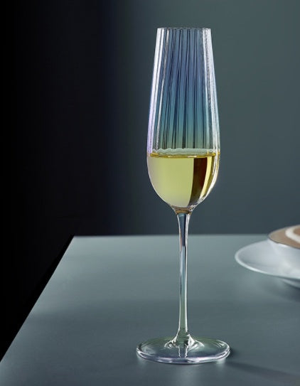 Rainbow Burgundy Crystal Elegant Stemmed Drinking Glass