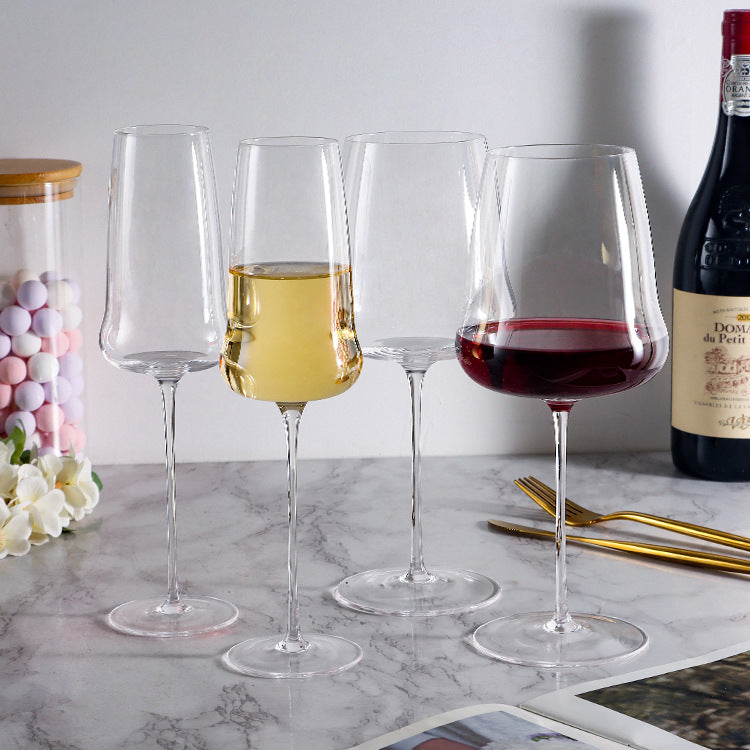 Handmade Ultra-Thin Crystal Bordeaux Glass Elegant Stemware