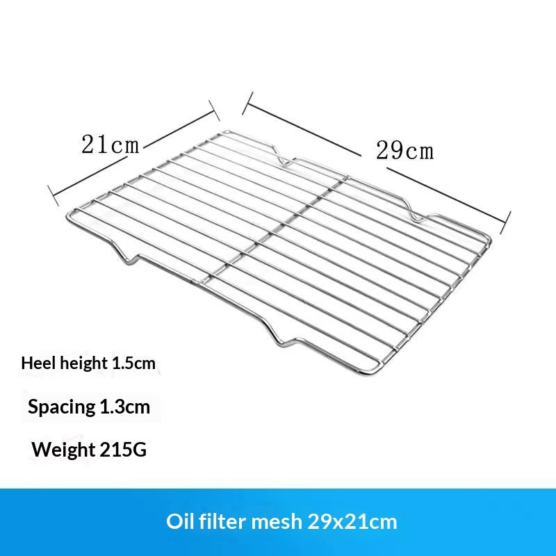 Stainless Steel Draining Rack Oil Skimming Grill Net