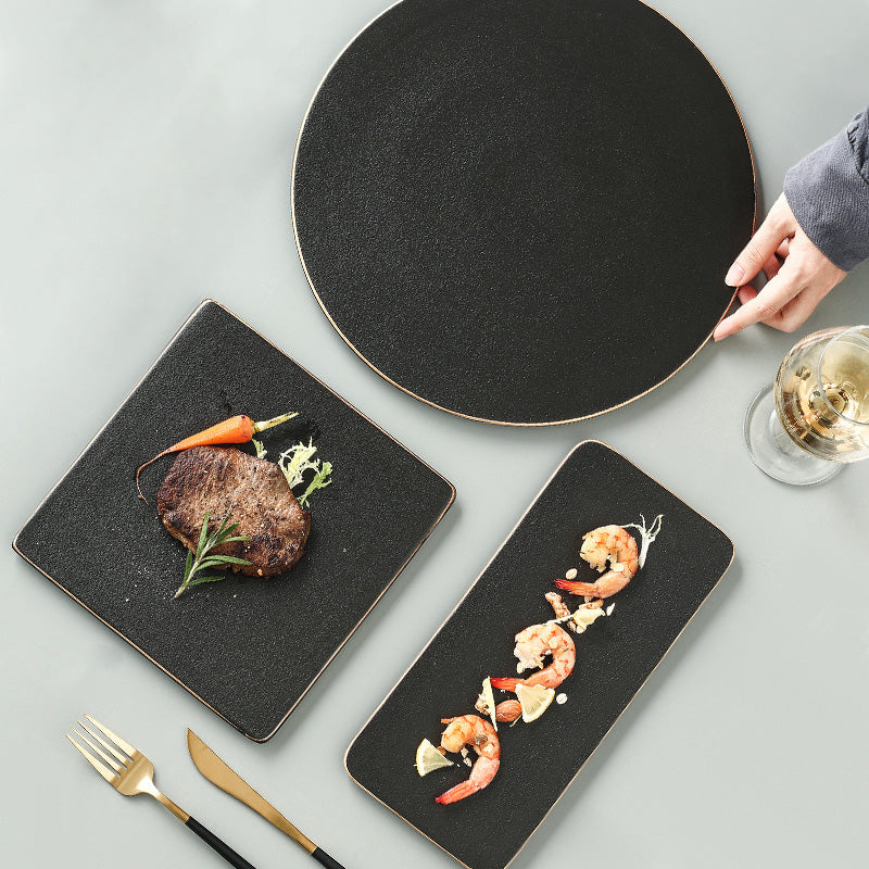 Steak Plate Cutlery Set Tableware Kit