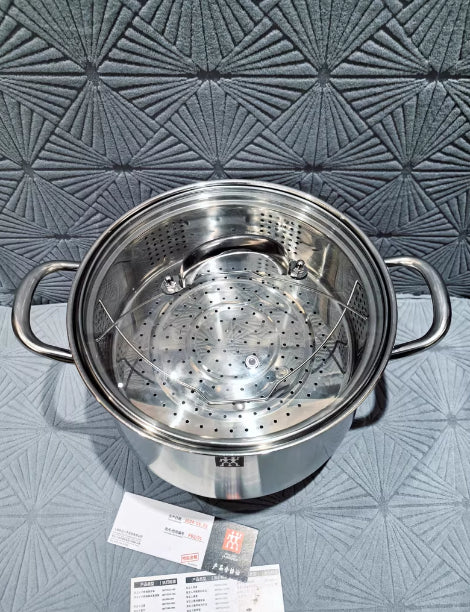 304 Stainless Steel Thickened Stock Pot Large Capacity Double Ear Cooking Pot