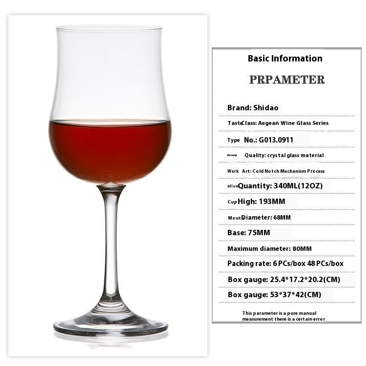 Tulip Shape Crystal Dessert Glass Elegant Stemware