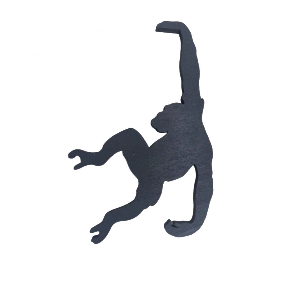 Wooden Monkey Wall Hook Living Room Kitchen Organizer