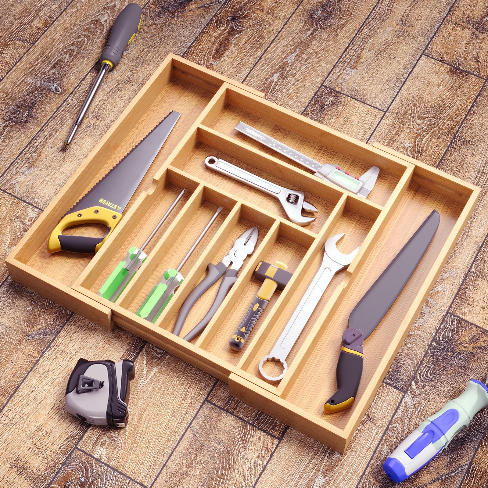 Pull-Out Retractable Kitchen Utensil Organizer Home Storage Tool