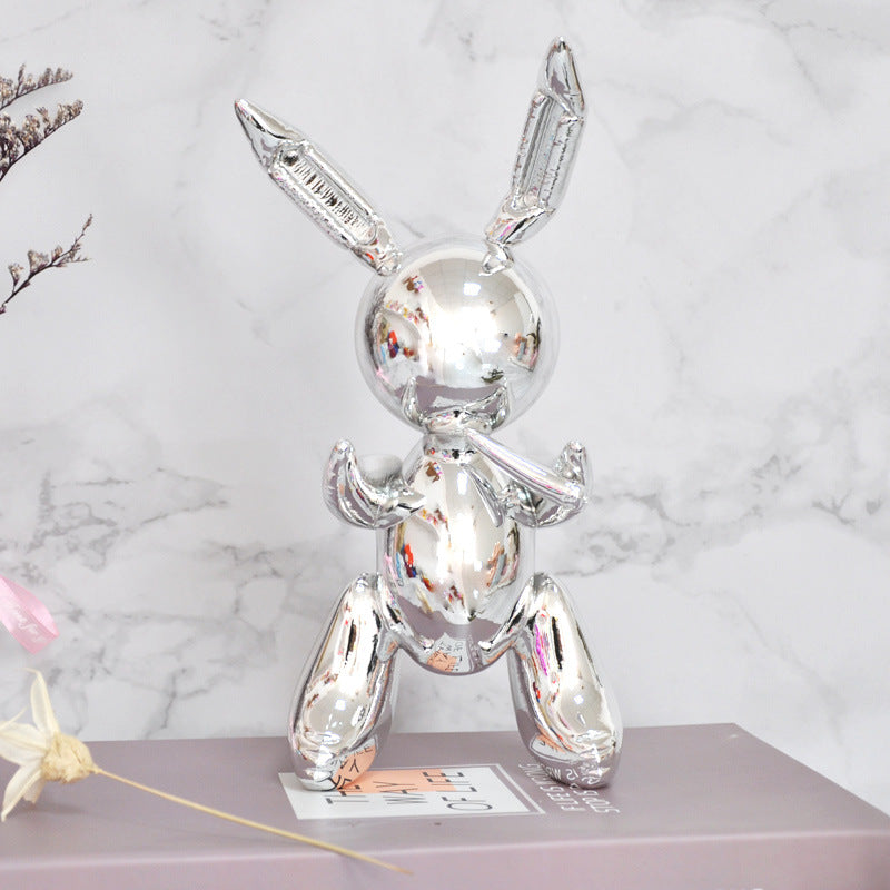 Balloon Rabbit Home Decorative Ornament Figurine