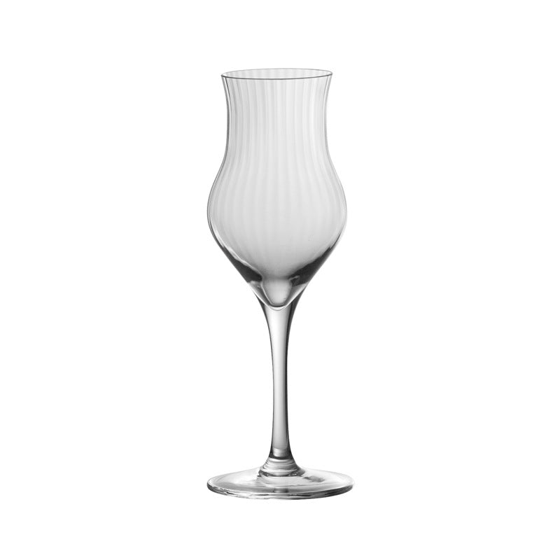 Tulip Shape Crystal Stemware Elegant Glass