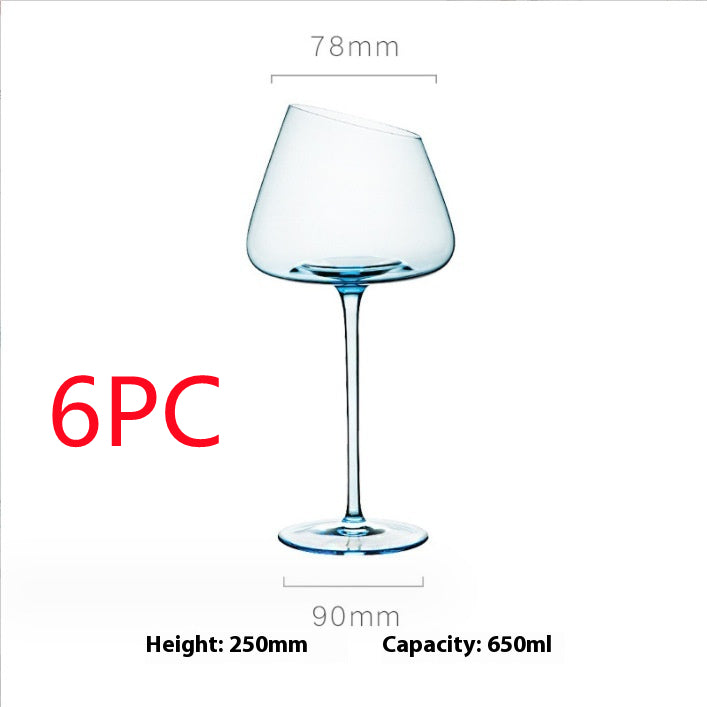 Klein Blue Crystal Goblet Elegant Stemmed Glass