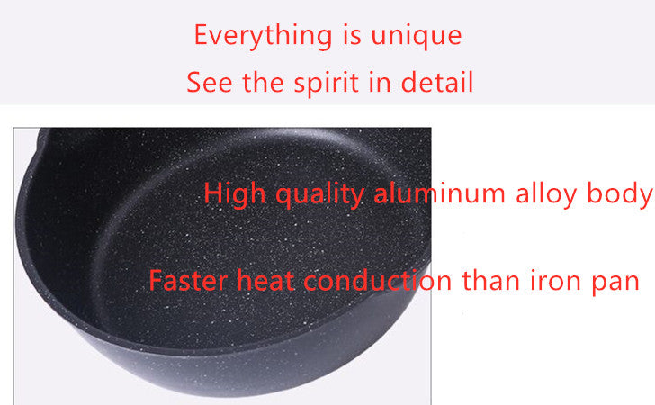 Small Deep Nonstick Frying Pan Household Wok Cooking Pot