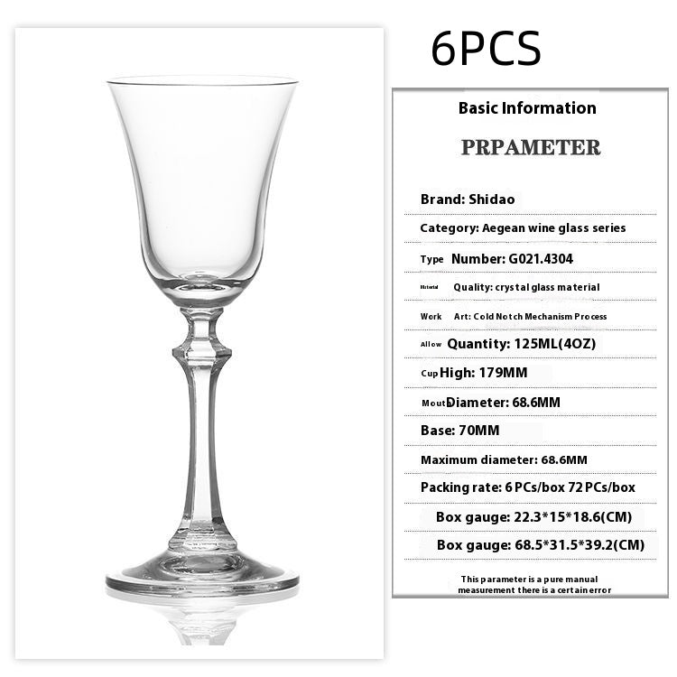 Tulip Shape Crystal Dessert Glass Elegant Stemware