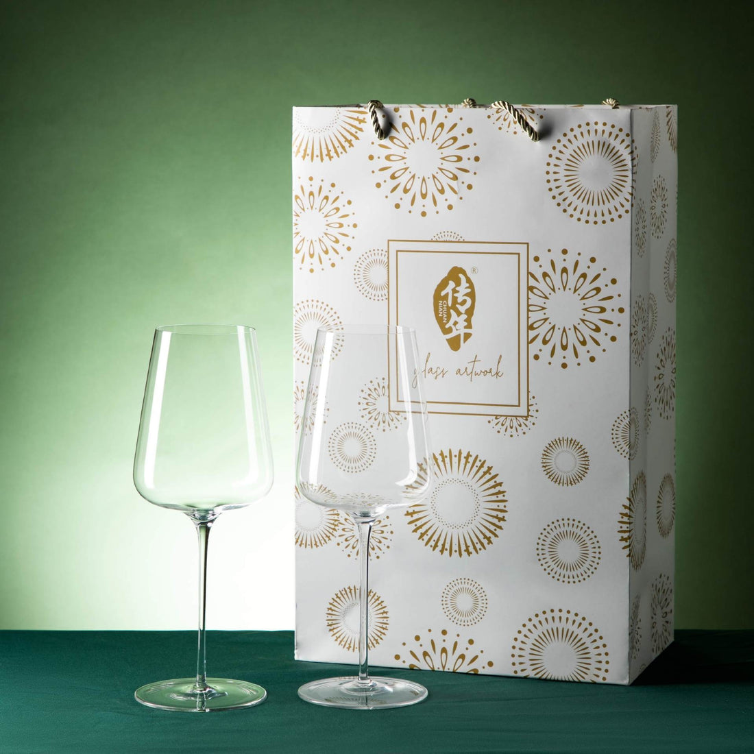 Crystal Glass Stemware Gift Set Elegant Goblet Collection