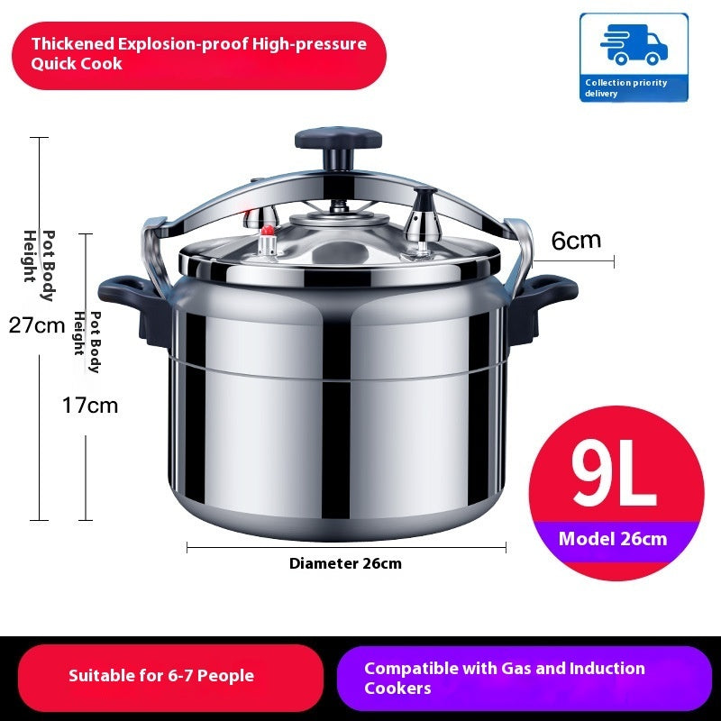 Large Capacity Explosion-Proof Gas Stove Pressure Cooker Household Kitchen Pot