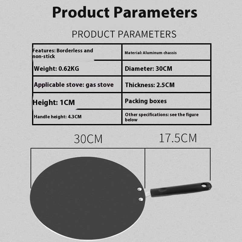 Aluminum Gas Stove Breakfast Griddle Fry Pan