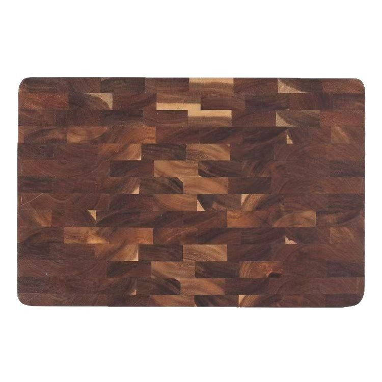 Acacia Wood Chessboard Grid Cutting Board Solid Kitchen Board