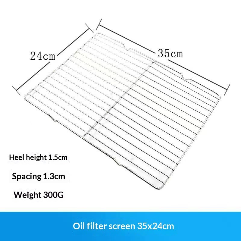 Stainless Steel Draining Rack Oil Skimming Grill Net