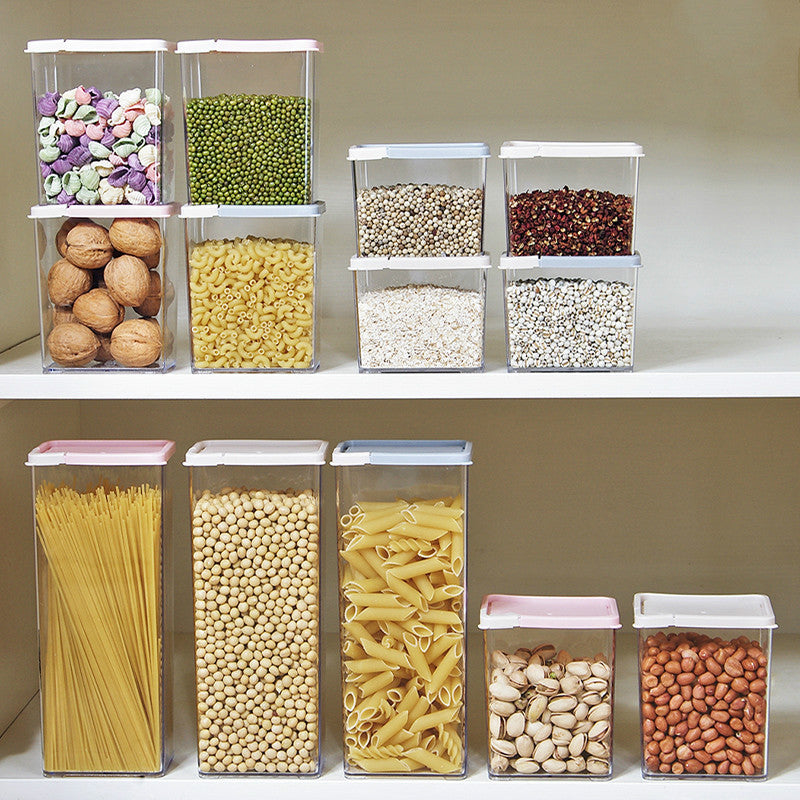 Transparent Plastic Kitchen Storage Box Container