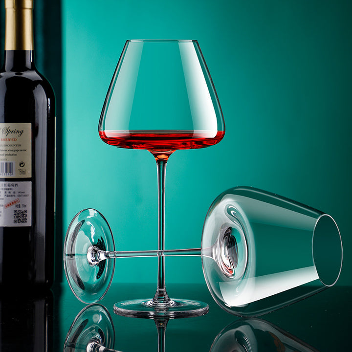 Crystal Red Wine Goblet Elegant Stemmed Glass