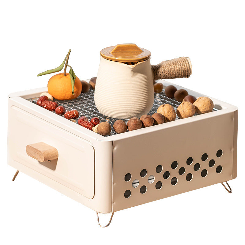 Square Charcoal Barbecue Grill Outdoor Courtyard Oven