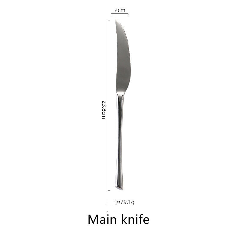 Silver Stainless Steel Western Cutlery Set