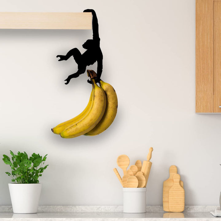 Wooden Monkey Wall Hook Living Room Kitchen Organizer