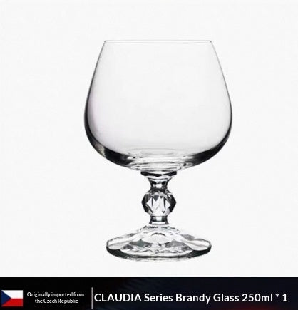 Elegant Crystal Brandy Glass Stemware Goblet