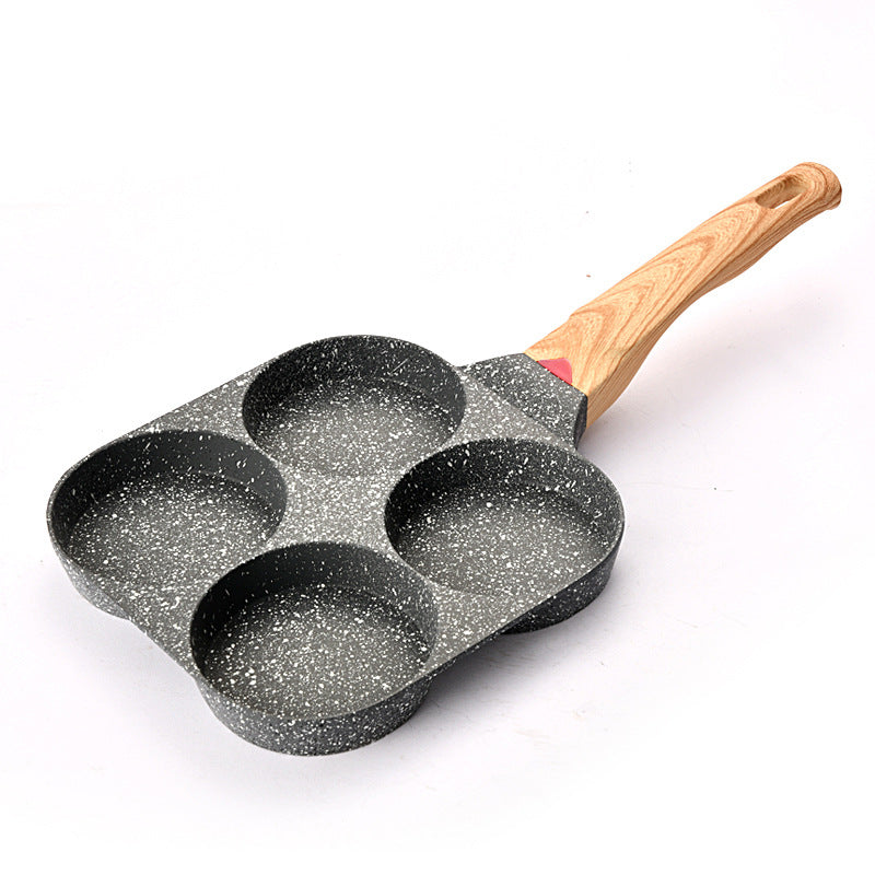 4-Hole Nonstick Egg Frying Pan Breakfast Skillet Household Pan