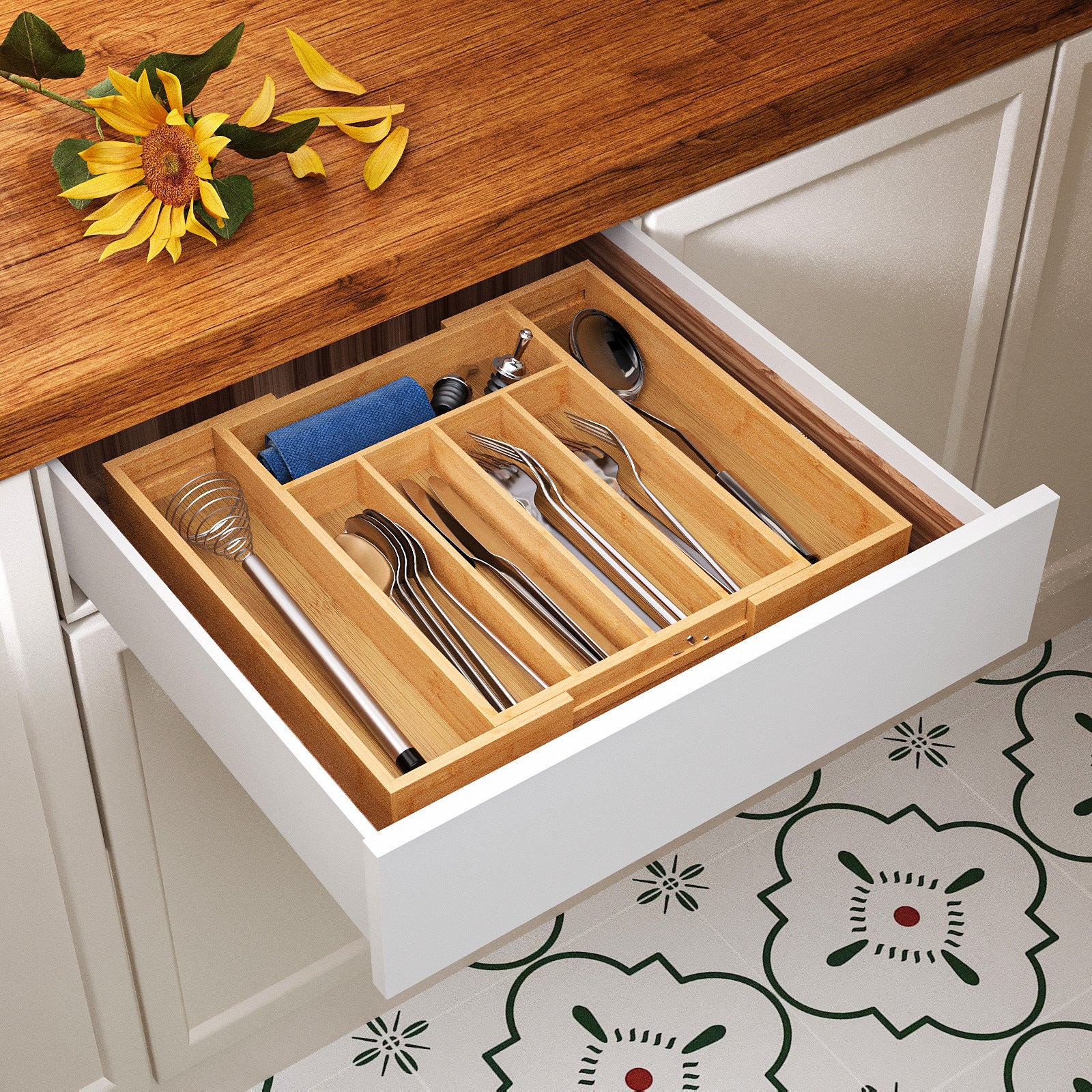 Pull-Out Retractable Kitchen Utensil Organizer Home Storage Tool