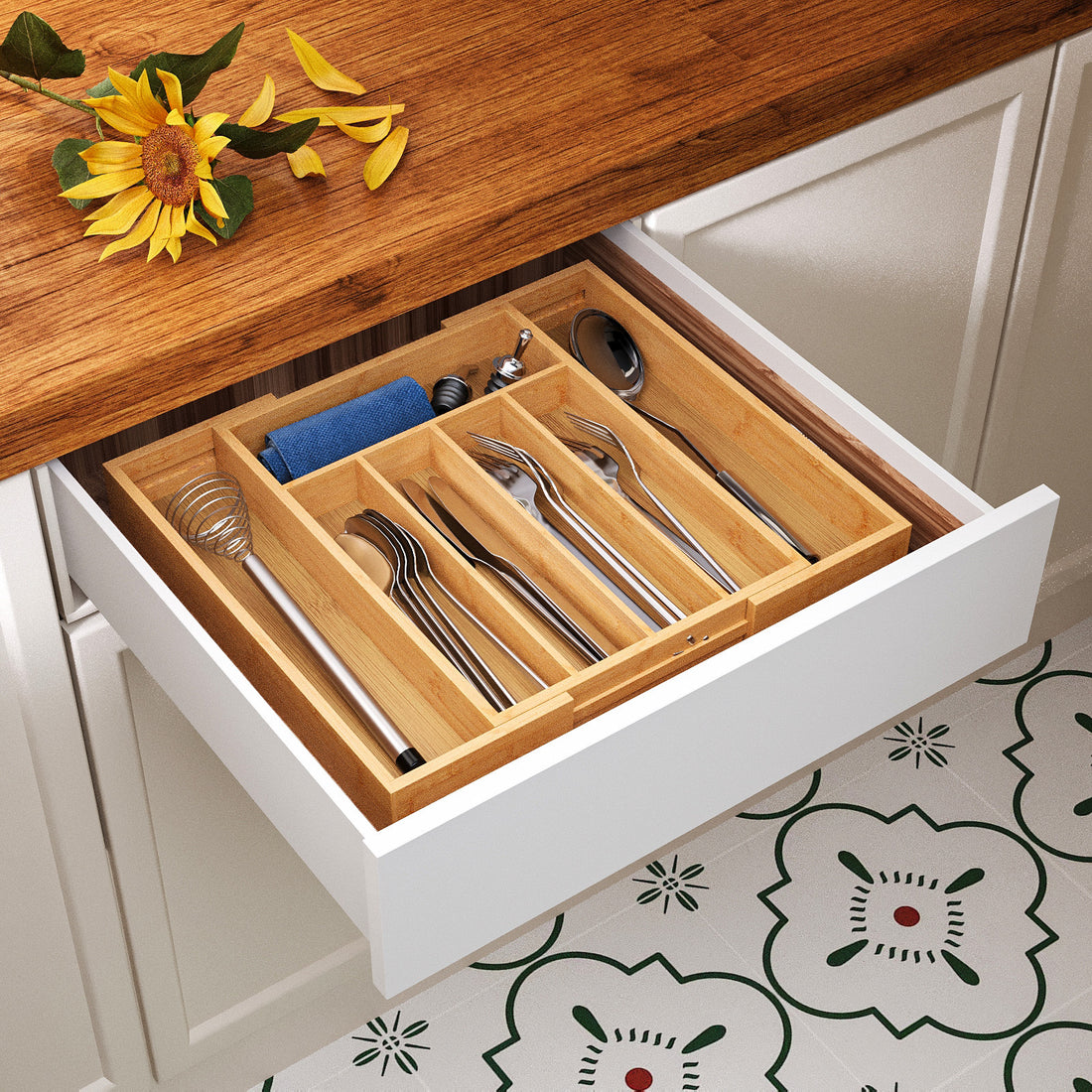 Pull-Out Retractable Kitchen Utensil Organizer Home Storage Tool