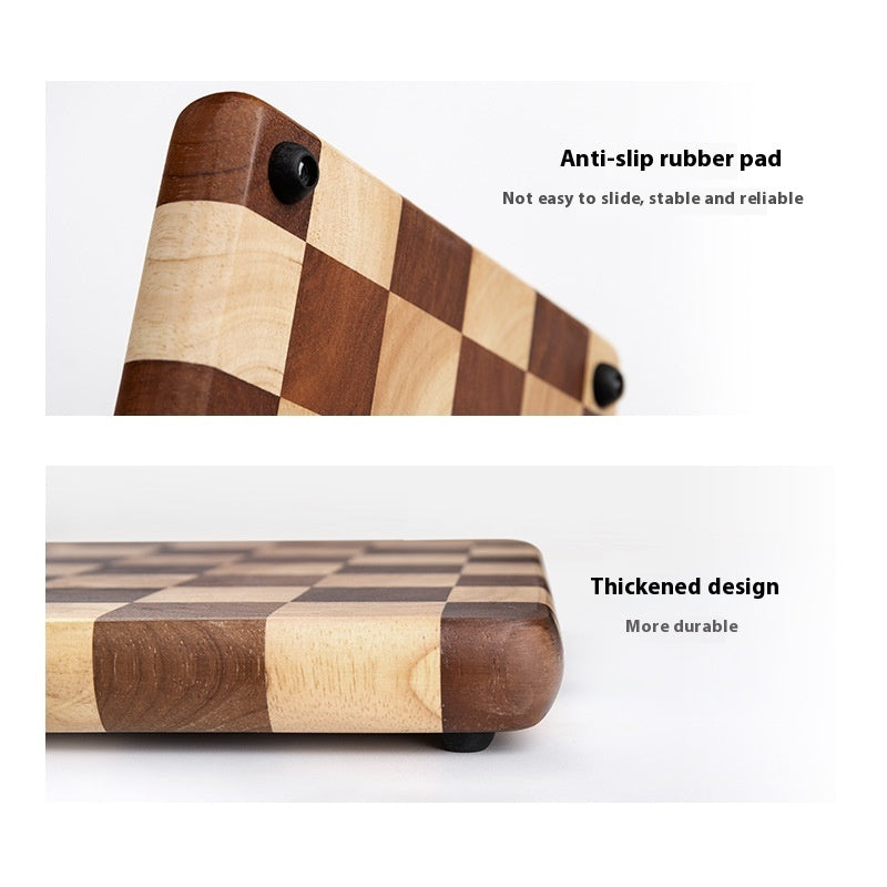 Thickened Solid Wood Rubber Wood Cutting Board Household Kitchen Board