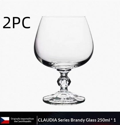 Elegant Crystal Brandy Glass Stemware Goblet