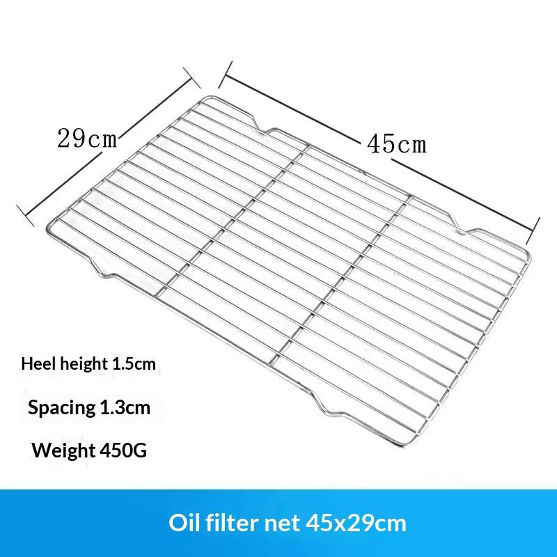 Stainless Steel Draining Rack Oil Skimming Grill Net